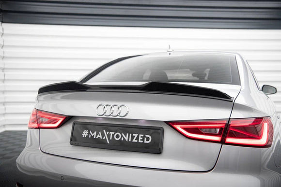 Maxton Design Spoiler Cap 3D Audi A3 / A3 S-Line / S3 / RS3 Sedan 8V | AU-A3-8V-CAP3D1G
