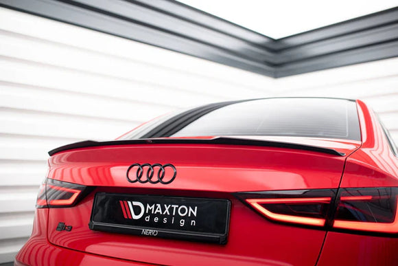 Maxton Design Spoiler Cap Audi A3 / A3 S-Line / S3 / RS3 Sedan 8V | AU-A3-8V-S-CAP1G