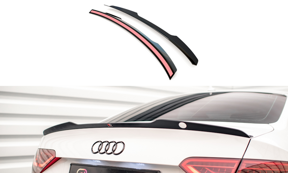 Maxton Designs Spoiler Cap V.2 Audi A5 / A5 S-Line / S5 Coupe 8T | AU-A5-1F-CAP1G