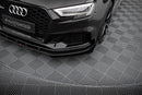 Maxton Design Street Pro Front Splitter V.1 + Flaps Audi RS3 Sedan 8V Facelift-5