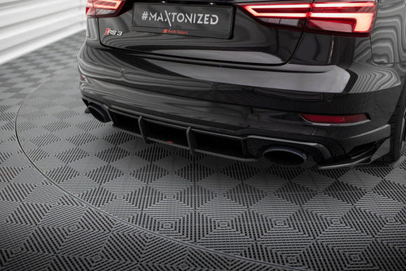 Maxton Design Street Pro Rear Diffuser Audi RS3 Sedan 8V Facelift | AURS38VFSCNC-RS1B