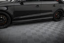 Maxton Design Street Pro Side Skirts Diffusers Audi RS3 Sedan 8V Facelift | AURS38VFSCNC-SD1B-3