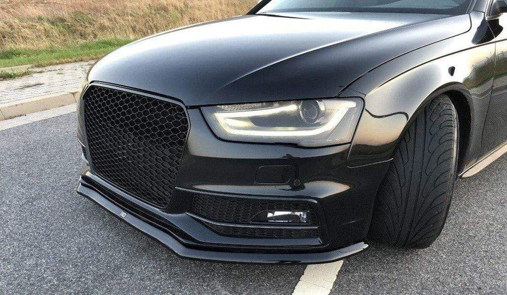 Maxton Design Front Splitter V.1 Audi S4 / A4 S-Line B8 FL | AU-S4-B8F-FD1G