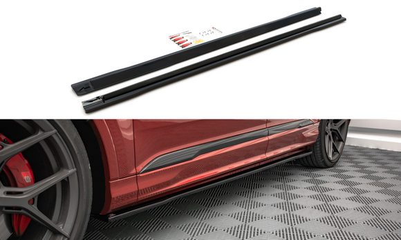 Maxton Design Side Skirts Diffusers - Audi / SQ7 / Q7 S-Line Mk2 (4M) Facelift