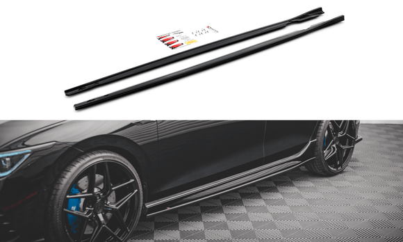 Maxton Design Side Skirts Diffusers V.2 - VW Golf R Mk8