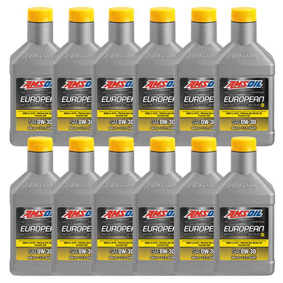 AMSOIL 0W-30 MS 100% Synthetic European Motor Oil Case of 12