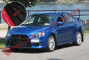 Rally Armor 08-17 Mitsubishi EVO X Black UR Mud Flap w/ Grey Logo-2