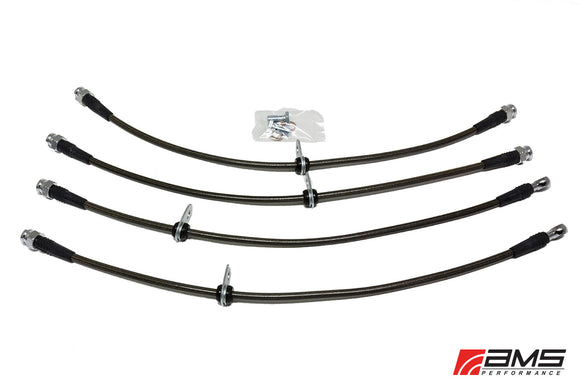 AMS Mitsubishi Lancer Evolution X Stainless Steel Brake Lines