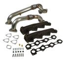 BD Diesel 08-10 Ford F-250/F-350/F-450/F-550 Powerstroke 6.4L Up Pipes Kit w/Manifold Set-1