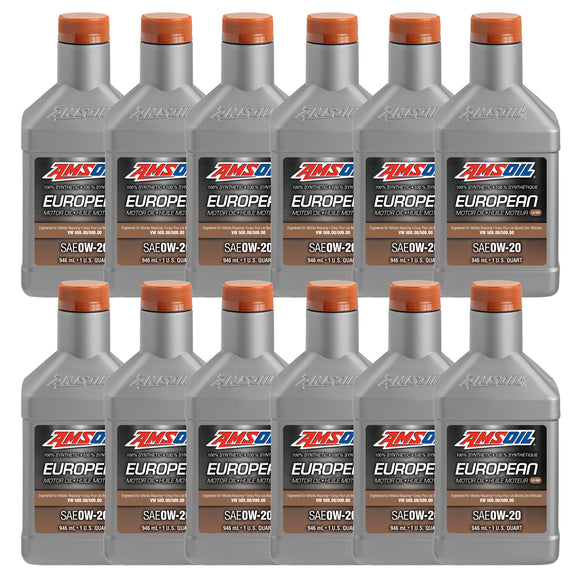 AMSOIL 0W-20 LS-VW 100% Synthetic European Motor Oil Case of 12
