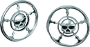 Kuryakyn Zombie Speaker Grills Chrome-1