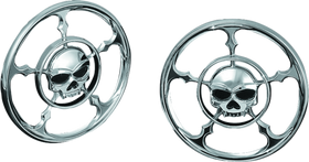 Kuryakyn Zombie Speaker Grills Chrome