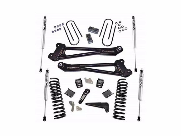 Superlift 13-18 Ram 3500 4WD Diesel 4in Lift Kit Replacement Radius Arms w/ Fox 2.0 Shocks