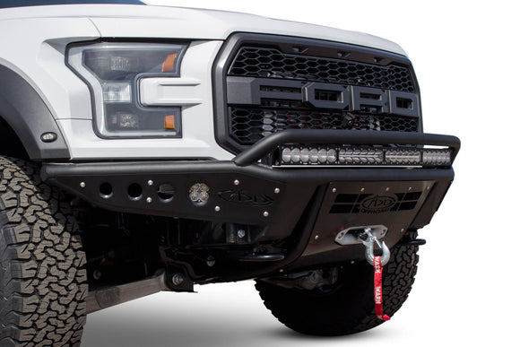 Addictive Desert Designs 17-18 Ford F-150 Raptor Stealth R Front Bumper w/ Winch Mount