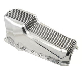Mr. Gasket Oil Pan - Finned Polished Aluminum 1955-1979 Chevrolet 265-400 Small Block