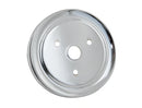 Mr. Gasket Crankshaft Pulley - Chrome - Double Groove 1955-1968 Chevrolet 265-350 Small Block-1