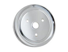 Mr. Gasket Crankshaft Pulley - Chrome - Double Groove 1955-1968 Chevrolet 265-350 Small Block