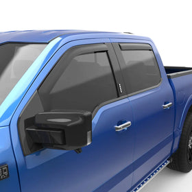 EGR 15+ Ford F150 Crew Cab In-Channel Window Visors - Set of 4 - Matte (573495) - 0