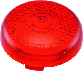 Bikers Choice Replacement Honycomb Red Lens For LED Bullet Turn Signal