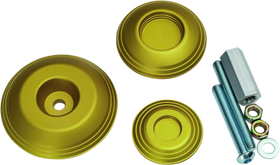 Kuryakyn Lodestar Rear Axle Sliders-BMW-Gold