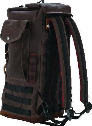 Burly Brand Voyager Sissy Bar Backpack - Dark Oak
