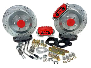 BAER BRAKES 13 Clsc Brake Sys Frt Red 62-69 Ford Fits 1965-69 Ford Mustang, 62-69 Fairlane, 63-69 Falcon, 69 Ford Torino and 1967-69 Mercury Cougar, 66-69 Comet and 69 Cyclone (all w/OE Disc or Drum Brake Spindles)