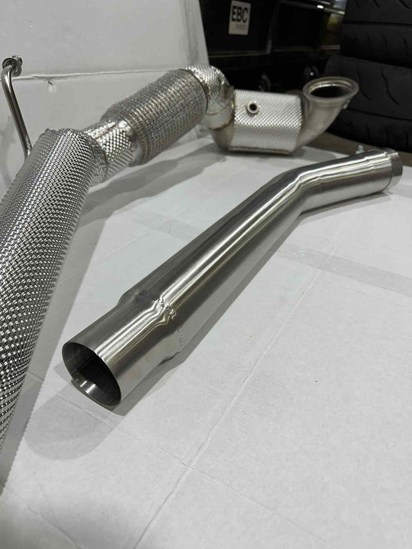 2022+ MK8 Golf R / 8Y S3 2.0T Catless downpipe V2 CAST