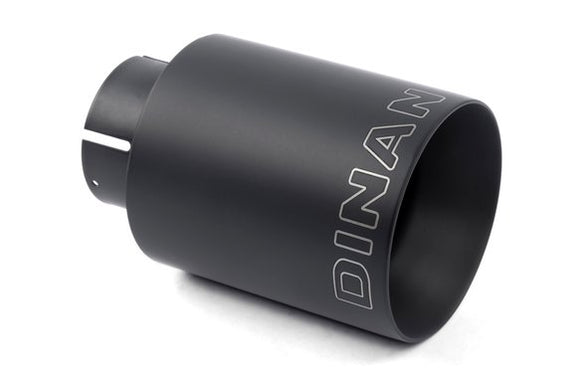 Dinan Double-Walled 4" Clamp-On Exhaust Tip (Black Ceramic)