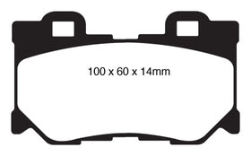 EBC 08-13 Infiniti FX50 5.0 Redstuff Rear Brake Pads - 0