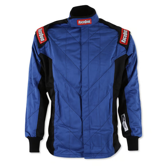 RACEQUIP CHEVRON-5 JACKET SFI-5 BLU LRG