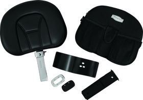 Kuryakyn Plug-N-Go Driver Backrest With Pouch