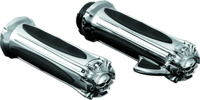 Kuryakyn Zombie Grips With Throttle Boss Dual Cable Chrome