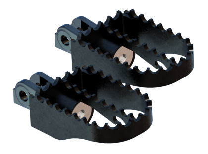 Burly Brand MX Pegs Rider - Black