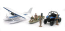 New Ray Toys Xtreme Adventure with Polaris RZR and Float Plane Set-1
