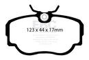 EBC 83-85 BMW 318 1.8 (E30) Yellowstuff Front Brake Pads-2