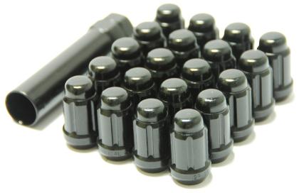 Muteki 12x1.50 Deep Black Closed End Lug Nuts