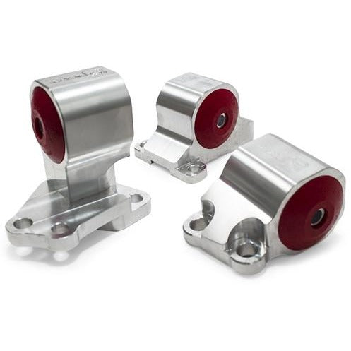 Innovative 92-95 Civic B/D Series Silver Aluminum Mounts 85A Bushings (Auto to Manual Hydro 2 Bolt)