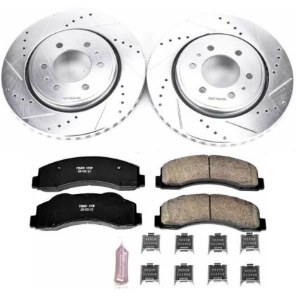 Power Stop 2018 Ford Expedition Front & Rear Z23 Evolution Sport Brake Kit