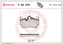 Brembo 04-09 Audi Q7/ Porsche Cayenne/ Volkswagen Touareg Rear Low-Met Brake Pad 95535293900-4