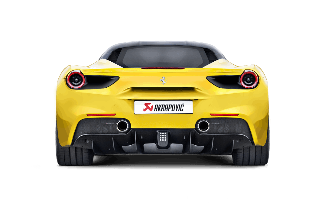 Akrapovic 16-17 Ferrari 488 GTB/488 Spyder Slip-On Line (Titanium) w/ Carbon Tips