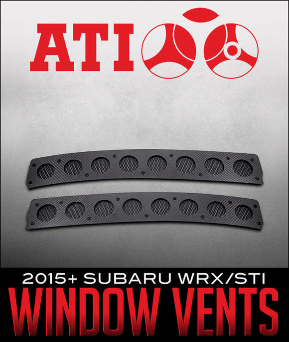 AUTO-TECH INTERIORS WINDOW VENTS: 2015+ SUBARU WRX/STI