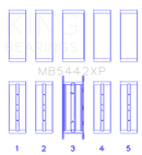 King 07-09 Mazdaspeed 3 L3-VDT MZR DISI (t) Duratec High Performance Main Bearing Set - Size STDX-2