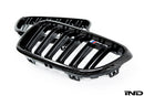 IND F87 M2 Carbon Front Grille Set - 2x2-1
