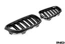 IND F87 M2 Carbon Front Grille Set - 2x2-3