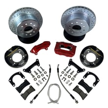 BAER BRAKES 11" SS4 BRAKE KIT W/PB RR HO Fits Rear Ends w/Ford 9" Torino (Late Big) Bearing Housing Ends, (5x4.5", 5x4.75"BC)