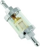Bikers Choice Chrome Clear View Fuel Filter 1/4 Inch Hose Universal-1