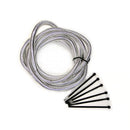 Mr. Gasket Split Wiring Loom 1/2 Inch Chrome 6 Foot Length-1