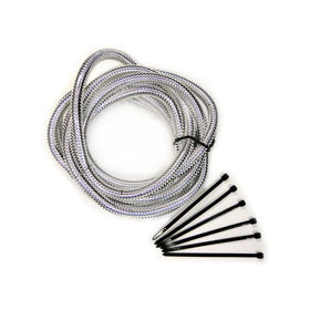 Mr. Gasket Split Wiring Loom 1/2 Inch Chrome 6 Foot Length