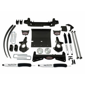 Tuff Country 2006 Silverado 1500 4X4 6in Lift Kit (w/3pc Sub Frm w/o Fcty Air Ride Shocks SX8000)