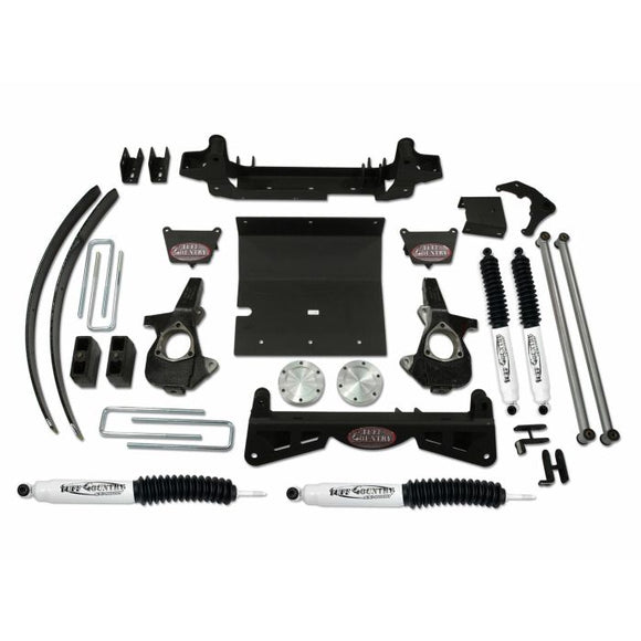 Tuff Country 2006 Silverado 1500 4X4 6in Lift Kit (w/3pc Sub Frm w/o Fcty Air Ride Shocks SX8000)